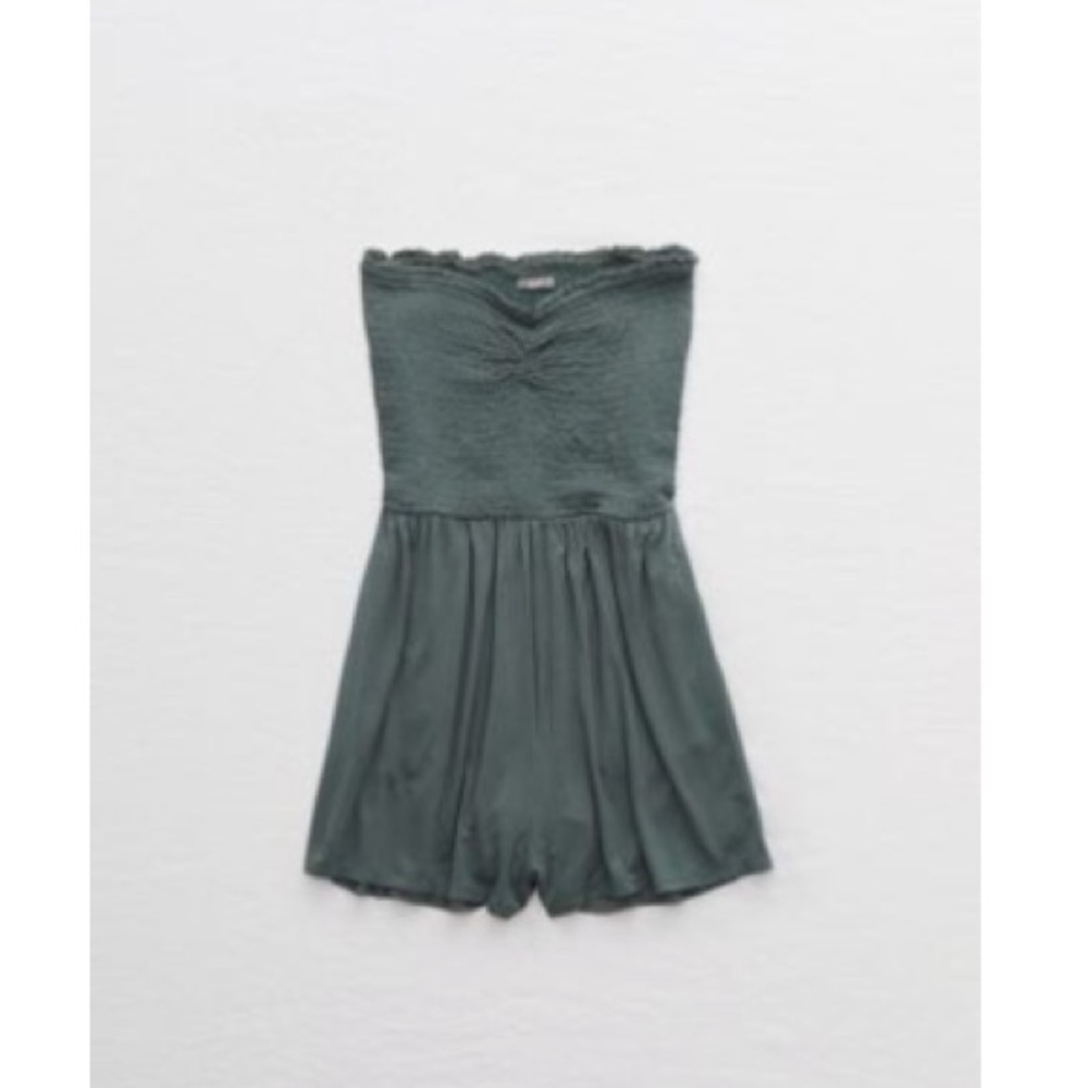 Aerie smocked strapless romper